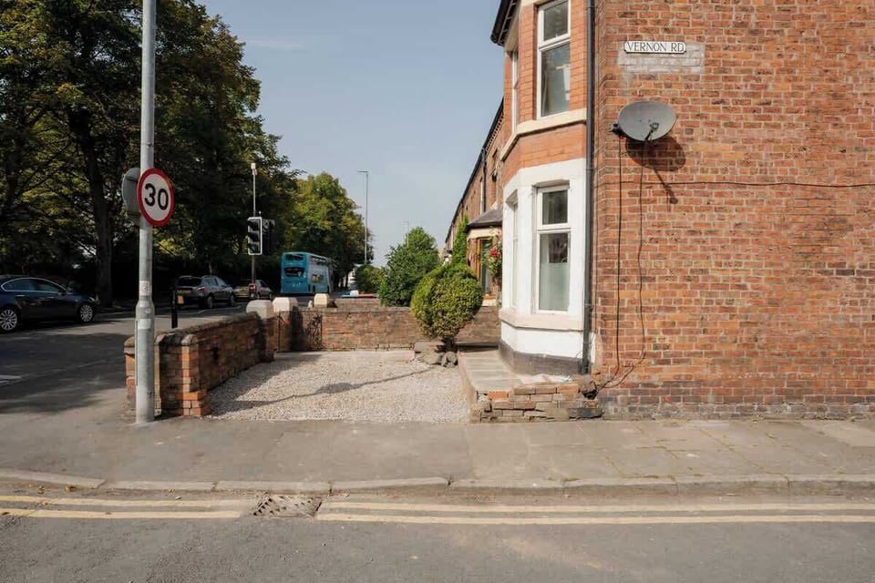 The Property Exterior: there is a private parking space for one car outside the property.