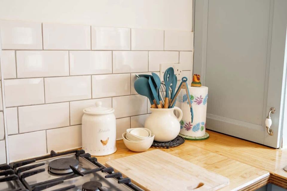 The Kitchen: cook up a storm in the kitchen which has all the utensils you might need.