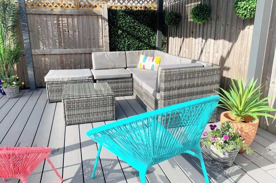 The Garden: catch some rays and relax with a drink in the comfortable outdoor seating area.