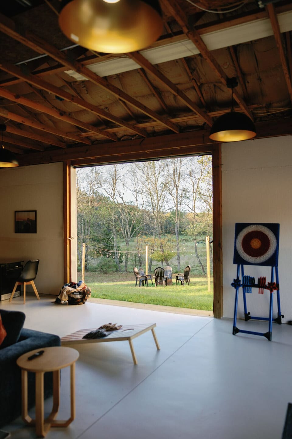 West Virginia nights are best spent fireside with friends — your chairs are waiting.