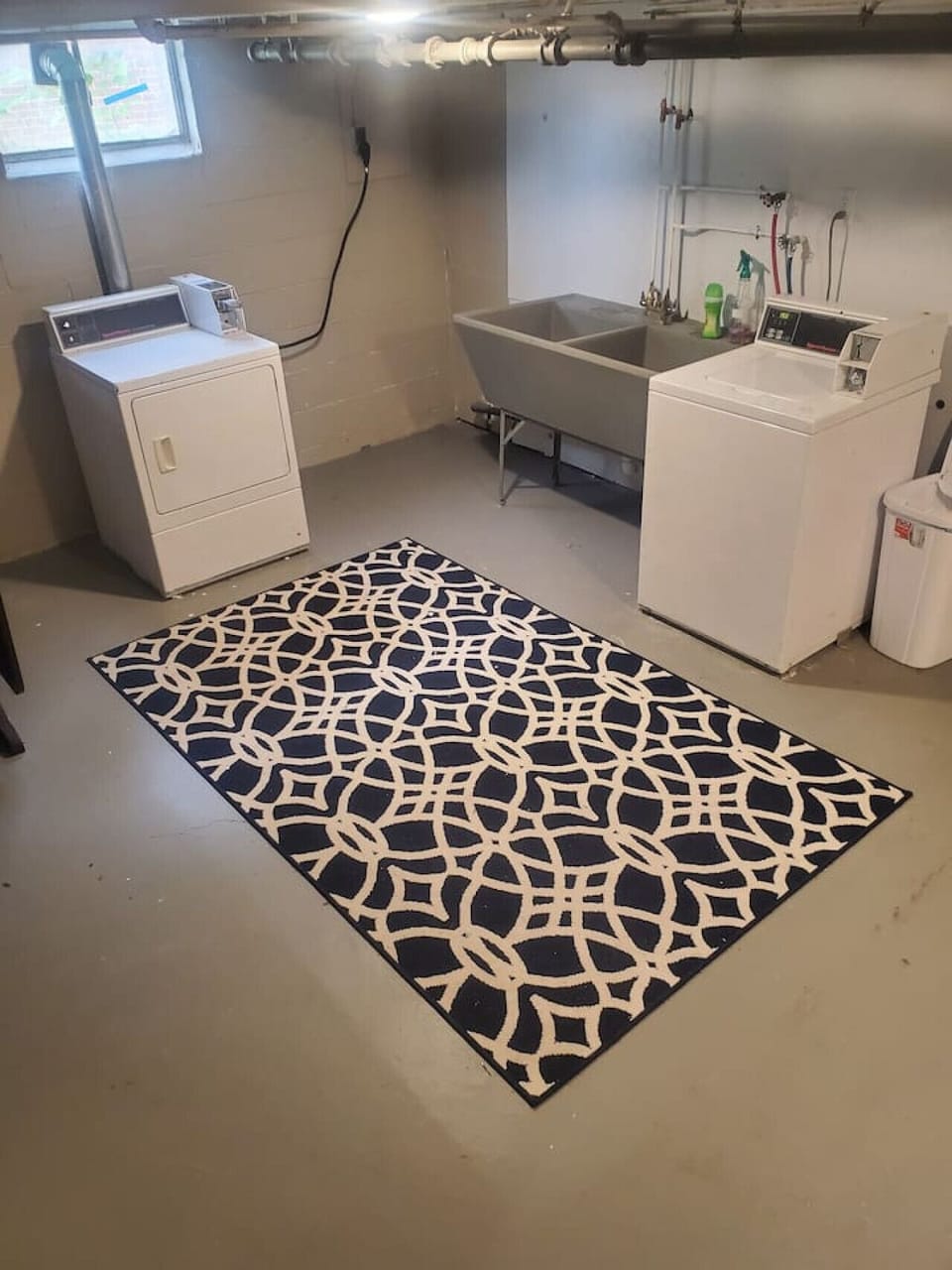 Coin Laundry in basement