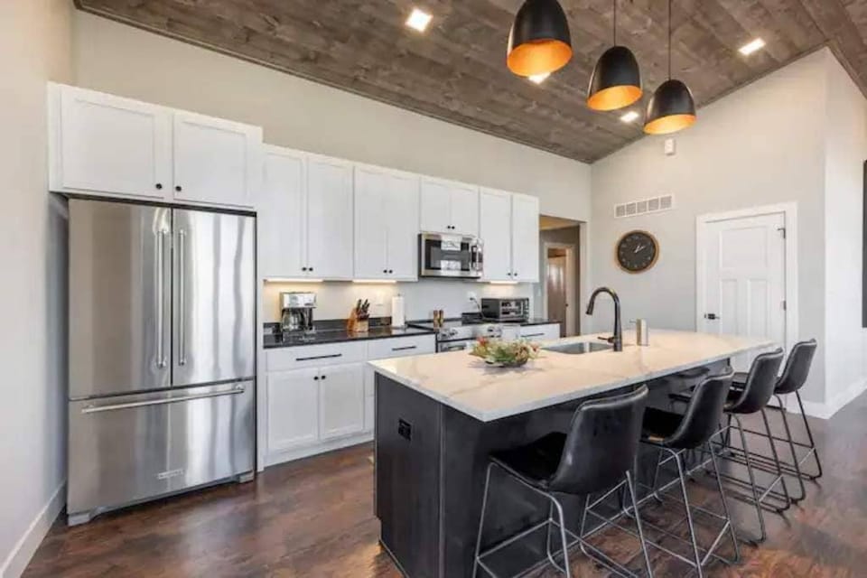Chef-inspired kitchen with everything you'll need to prepare meals.  
