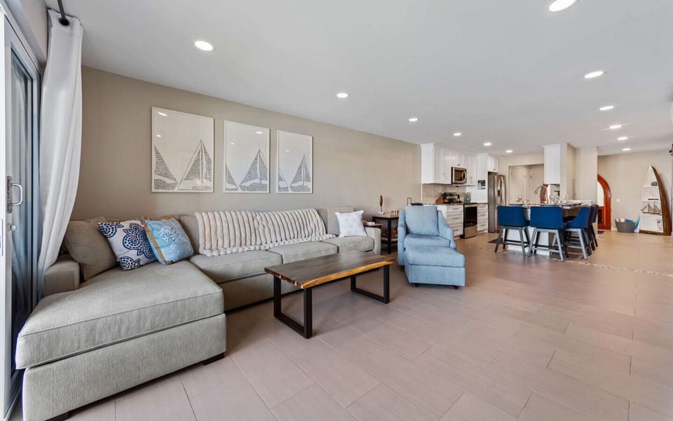 Spacious and comfy living area
