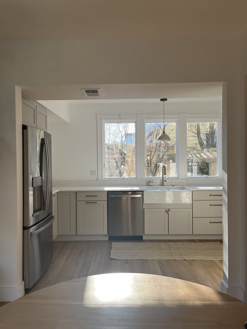 Kitchen w/ view of patio