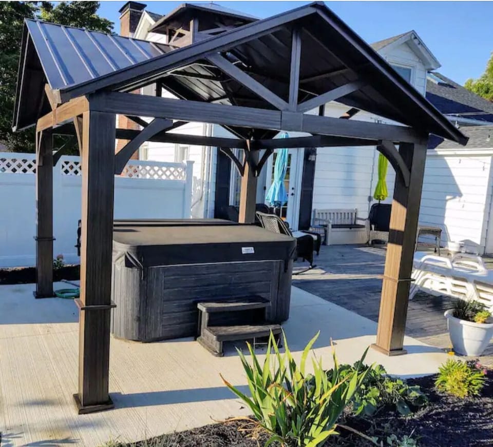 Six person hot tub available April through October