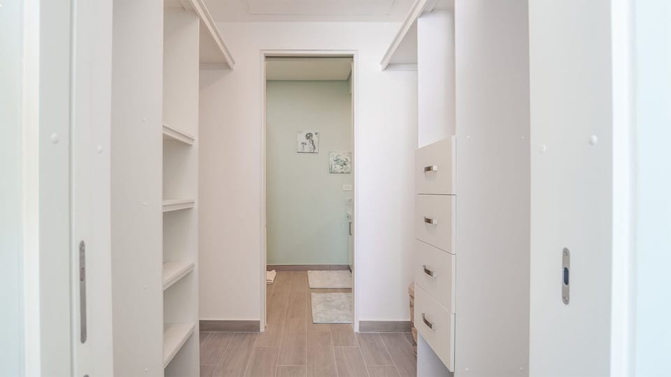 Large master closet that walks into master bath room
