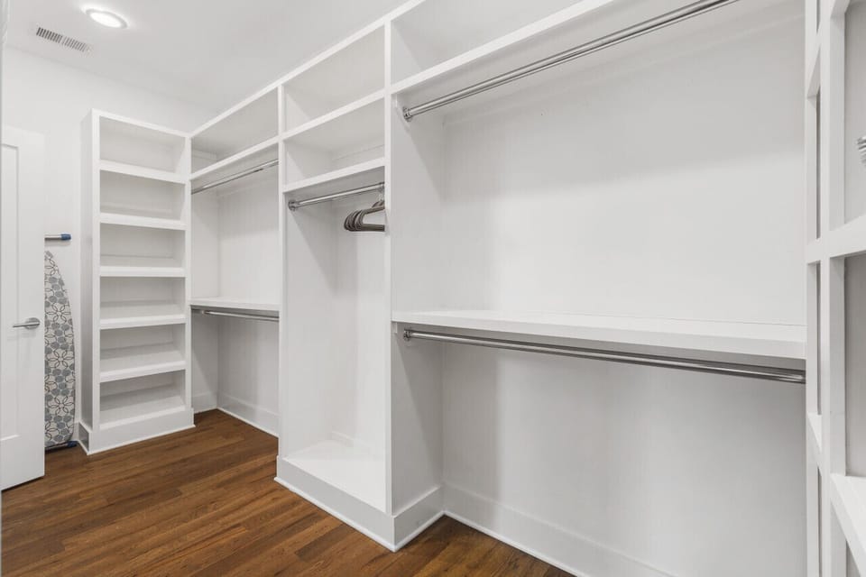 Huge walk-in closet attached to the primary bed / bath. Plenty of space to keep and hang your clothes.