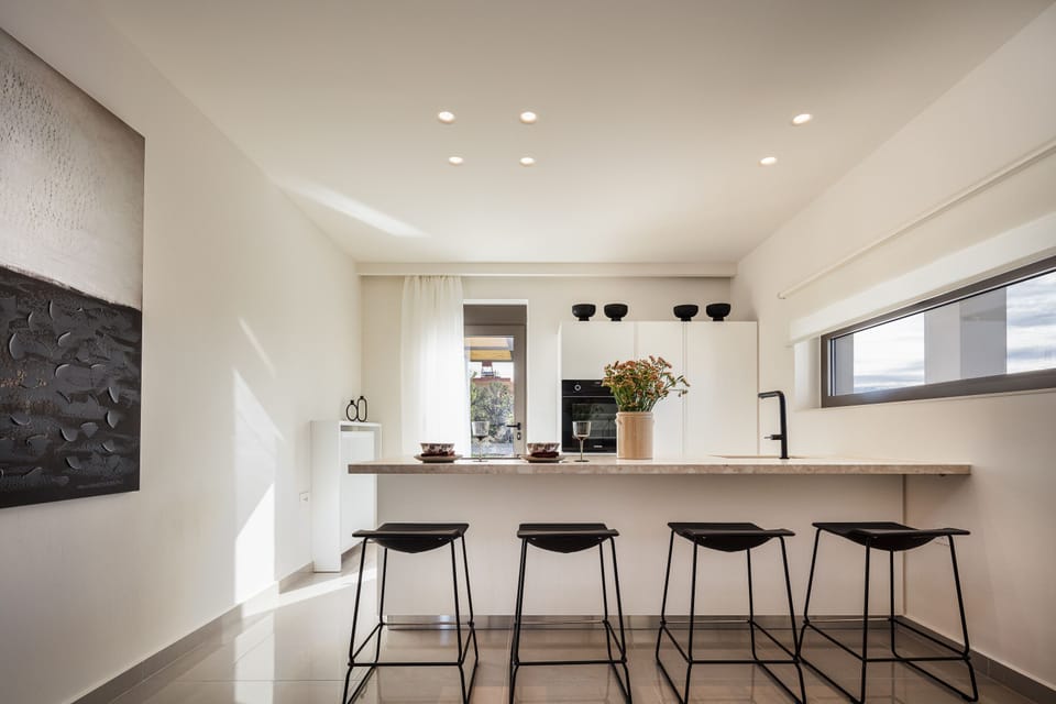 All the furniture and decoration of the villa is high quality and attention is paid throughout
