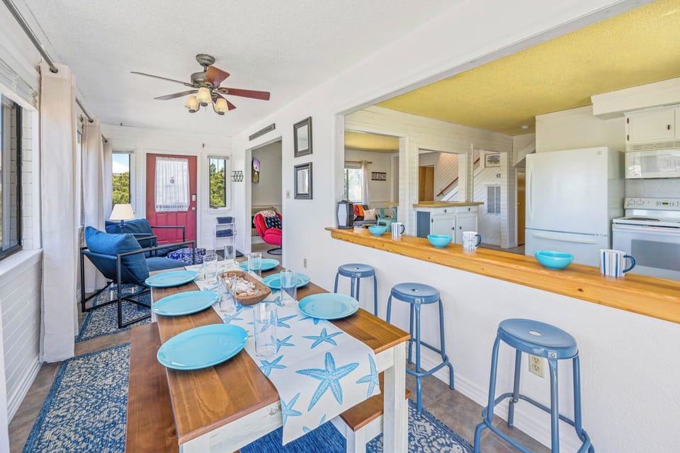 Pull up a stool at the kitchen counter to watch the chef work their magic!