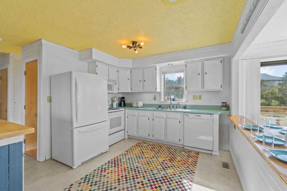 The kitchen is well-equipped to accommodate your favorite vacation meals.