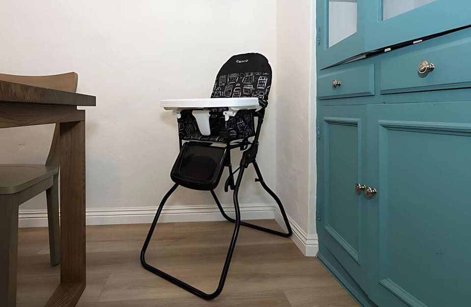 A highchair is available upon request.
