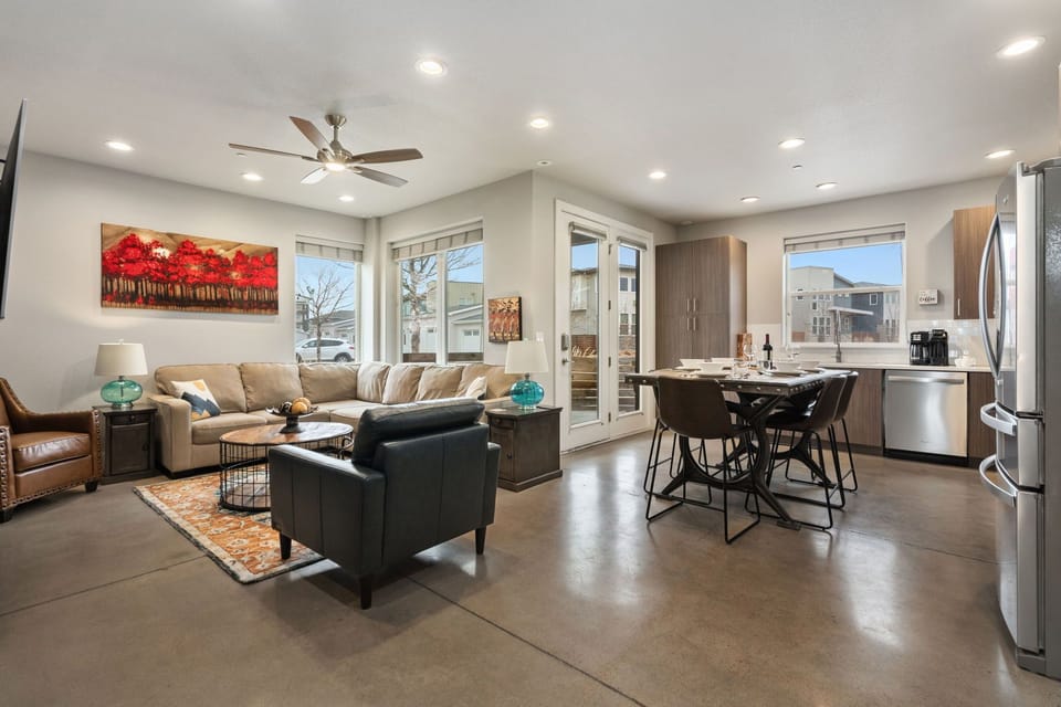 Open Concept | Living Room, Kitchen and Dining Area