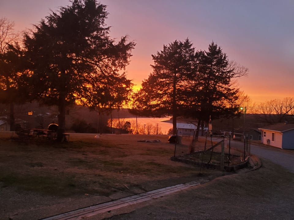 The view from the property