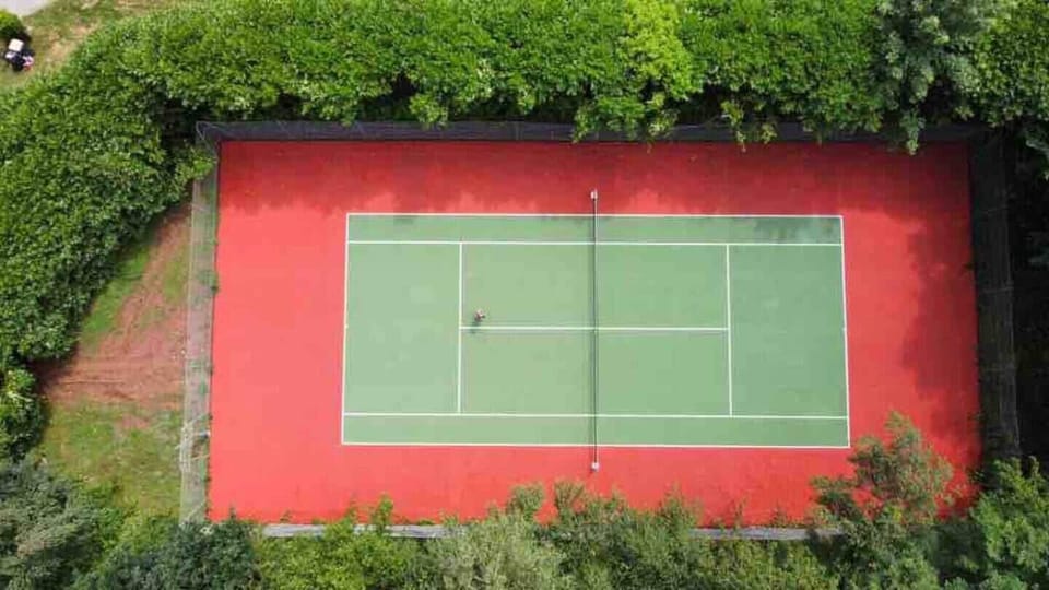 Private tennis court