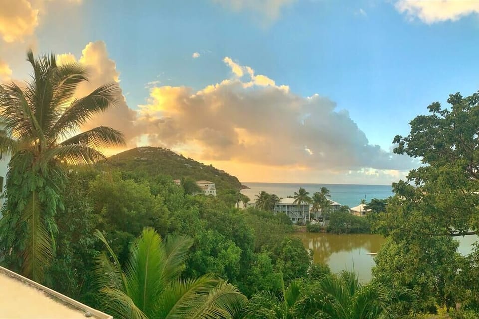 Sunrise View over the Caribbean from the Master Bedroom Veranda