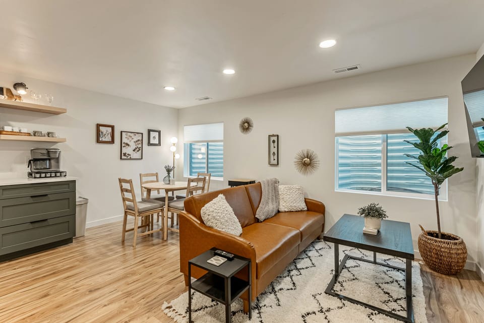 Living and dining area - LVP flooring throughout. 