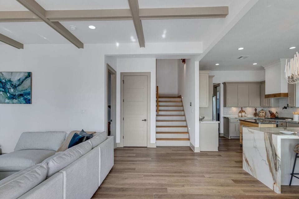 Your home away from home features an open floor plan where all can gather