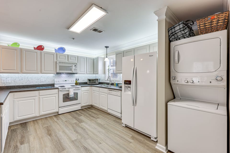 Kitchen | Drip Coffee Maker | Toaster Oven | 1,300 Sq Ft | 1st Floor
