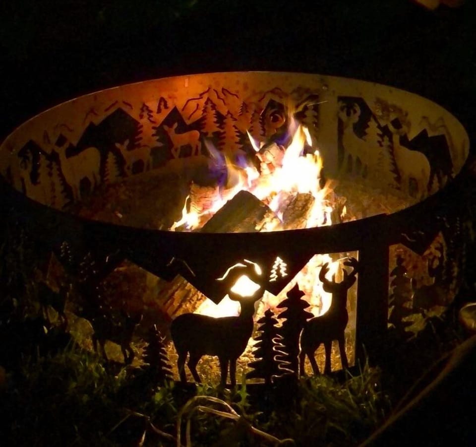 Deer fire-pit