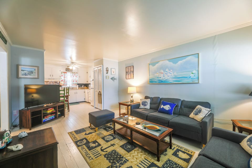 Ocean City Vacation Rental | 2BR | 1BA | 2 Exterior Steps Required | 650 Sq Ft