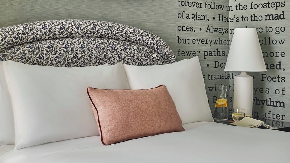 Sink into plush linens and unwind in cozy boutique style.