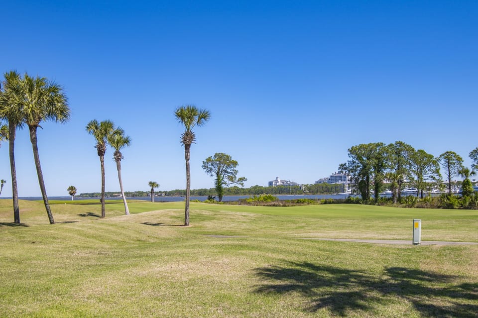 View from Balcony of Golf Course and Bay