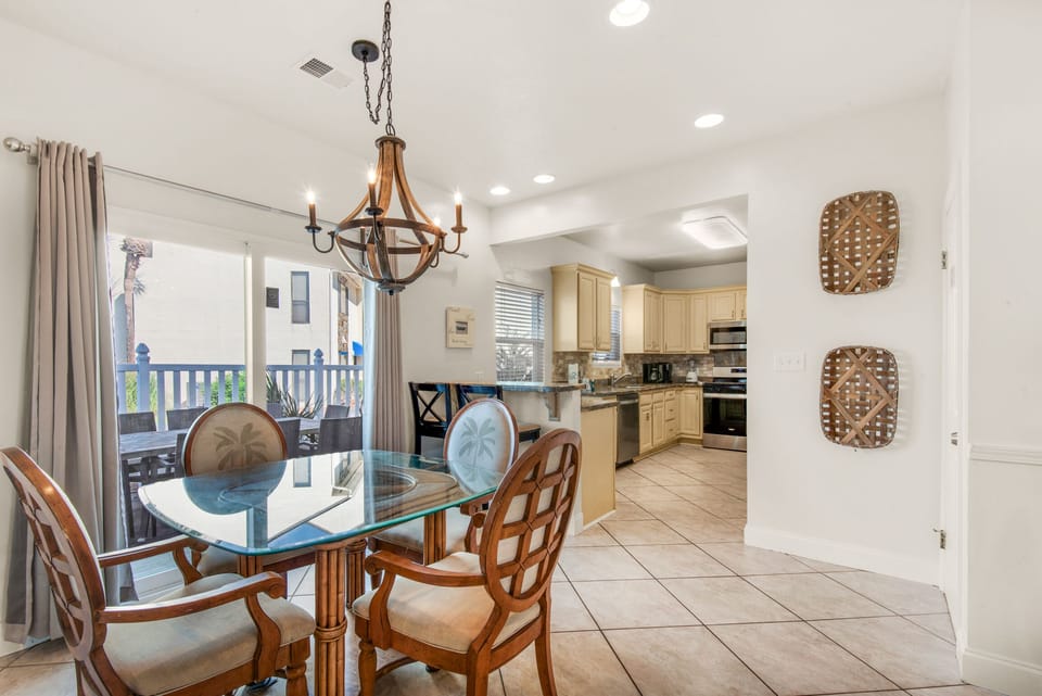 Dining to kitchen view