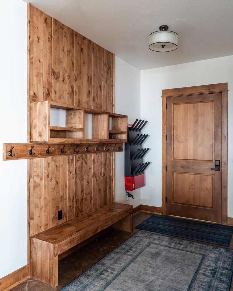 Indoors, Hardwood, Stained Wood, Home Decor, Door