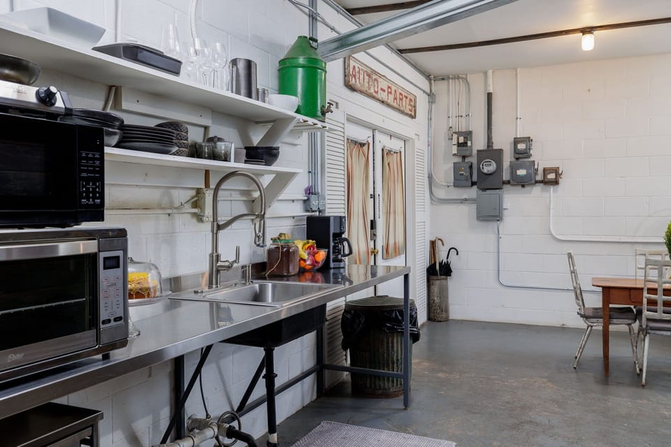 Enjoy the convenience of the modern kitchen, stocked with dishes, utensils, and everything you need to whip up culinary delights