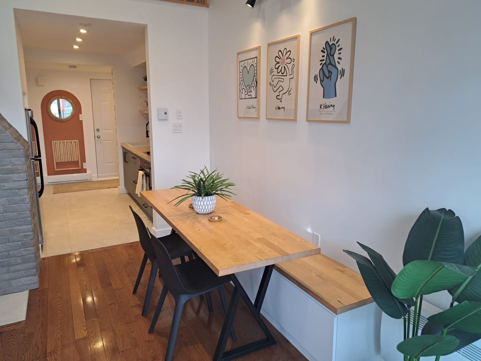 Dinning area and kitchen.