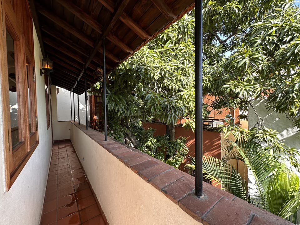 Balcony around the perimeter of the master bedroom