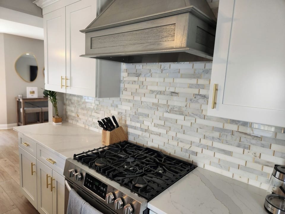 Beautiful Newly Updated Kitchen with Island and Stainless Steel Appliances