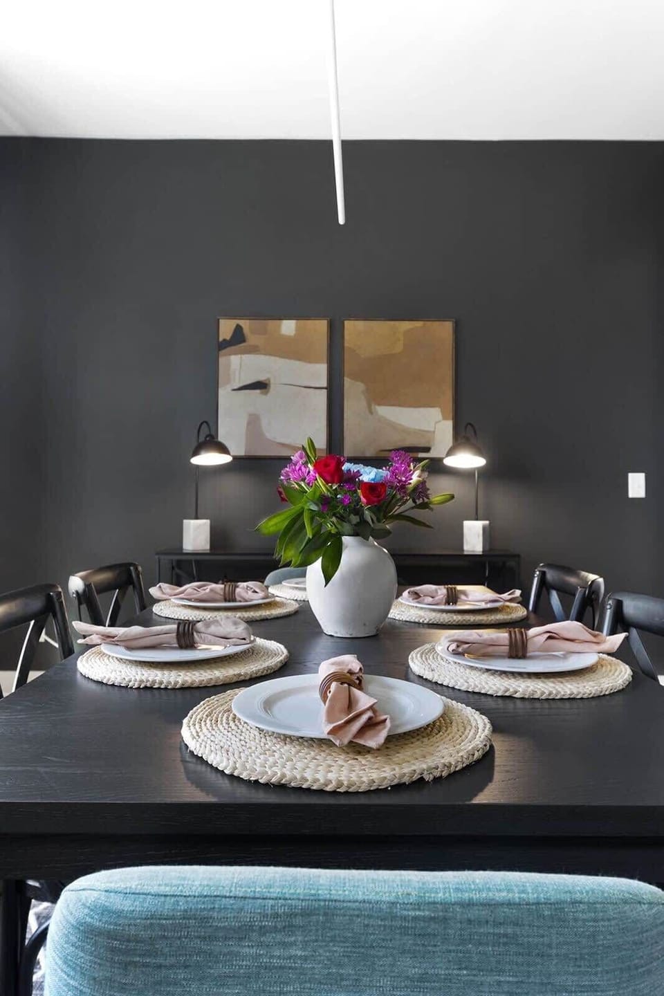 Bright and Clean Dining Area with Seating for Six