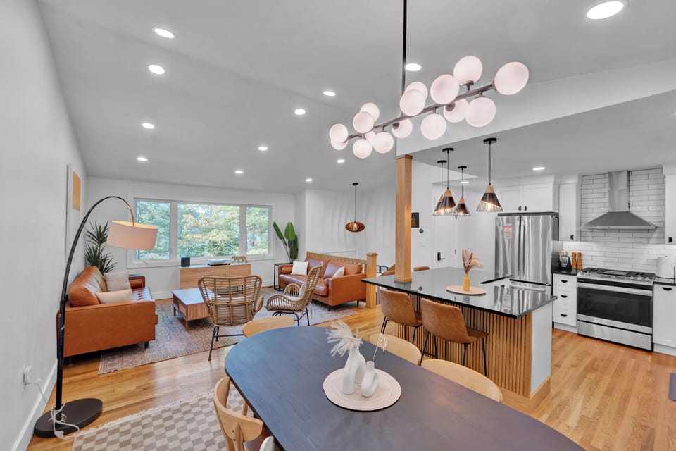 Bright, open main-floor layout perfect for gathering and relaxing.
