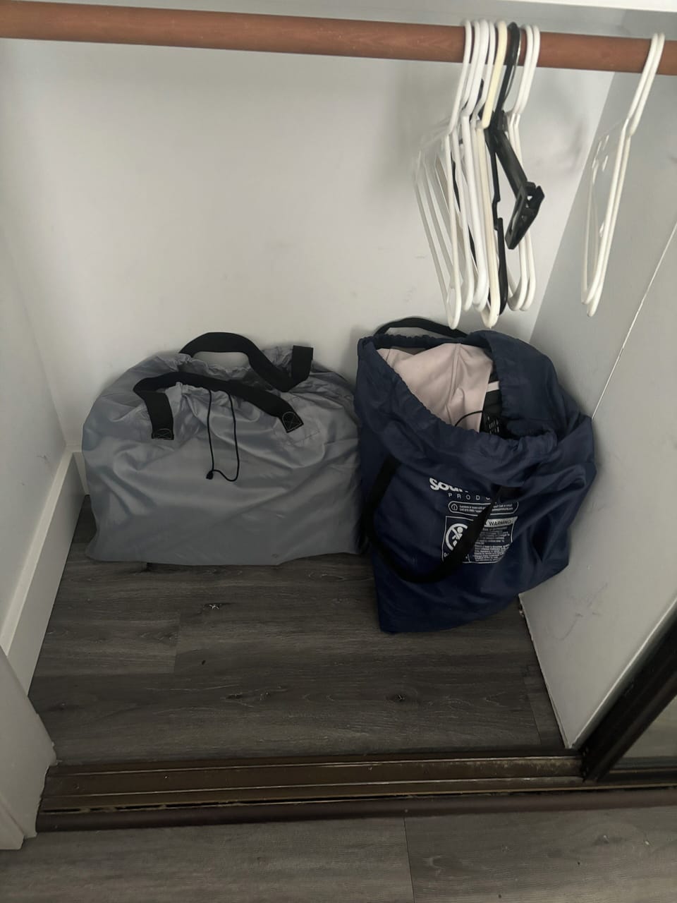 We have two queen size air mattresses in the guest bedroom closet in addition to the two queen beds and the full size sleeper sofa