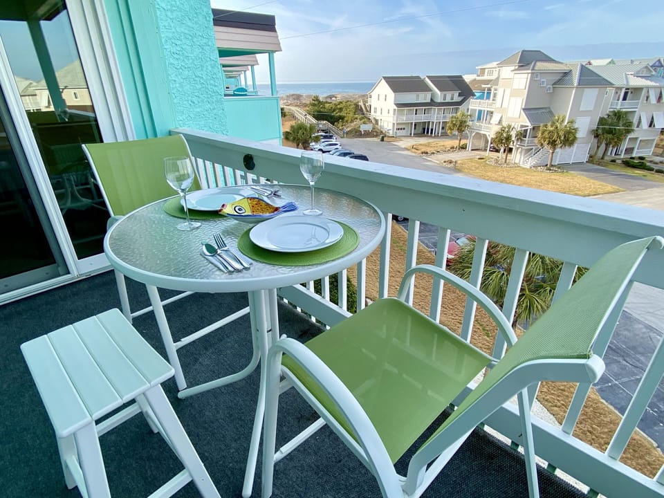 Private Balcony with Ocean and Sound Views