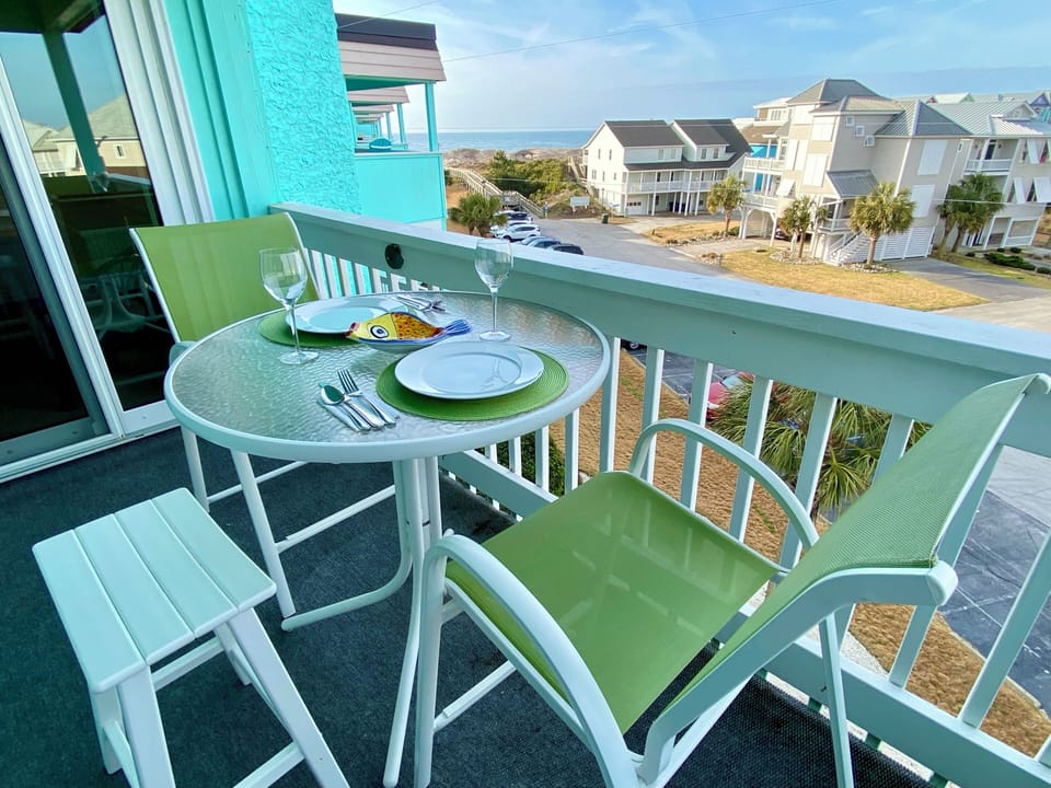 Private Balcony with Ocean and Sound Views