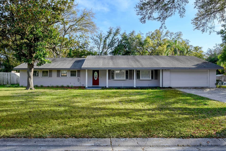 Exterior | Single-Story Home | Spacious Yard
