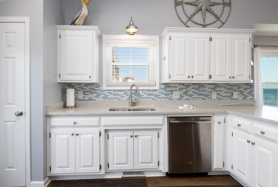 Clean, well equipped kitchen
