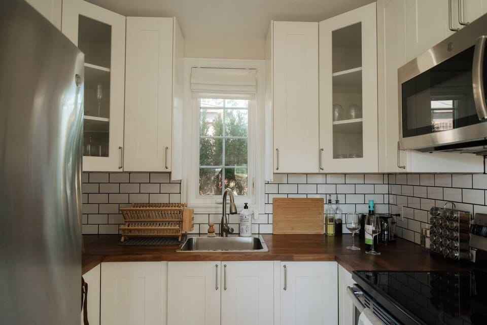 Fully-equipped kitchen for all your cooking needs during your stay.