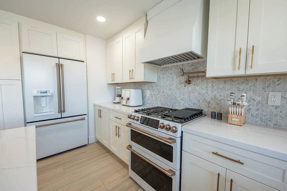 Designer Kitchen with Cafe appliances