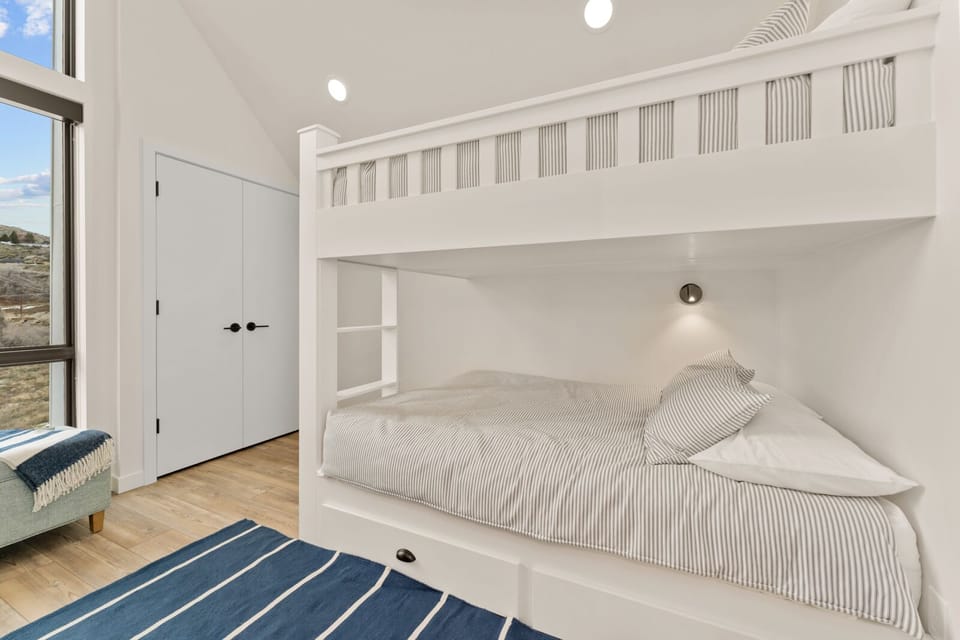 Queen Bunk Room with a view. Great for kids and adults.