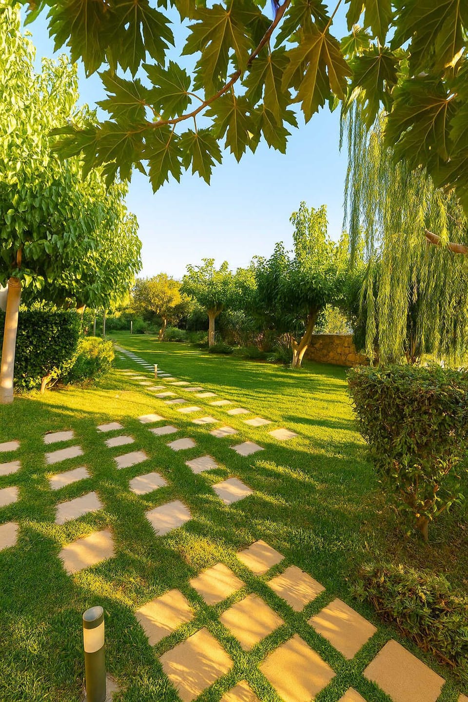 Garden of the premises