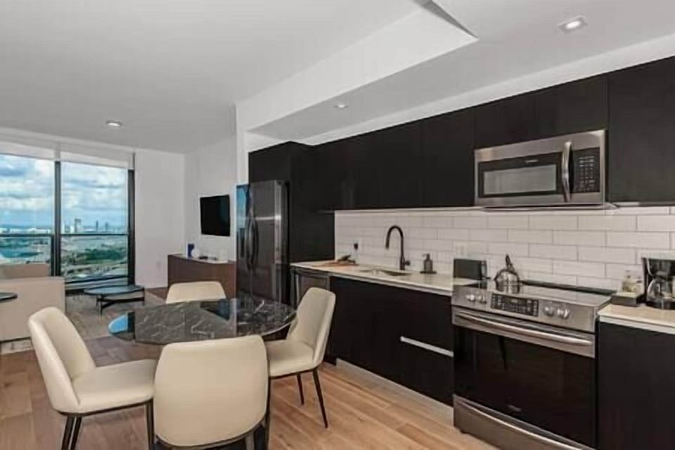 Kitchen - Dining Room - Living Room
