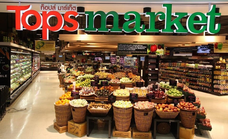 Tops Market across the street from condo.