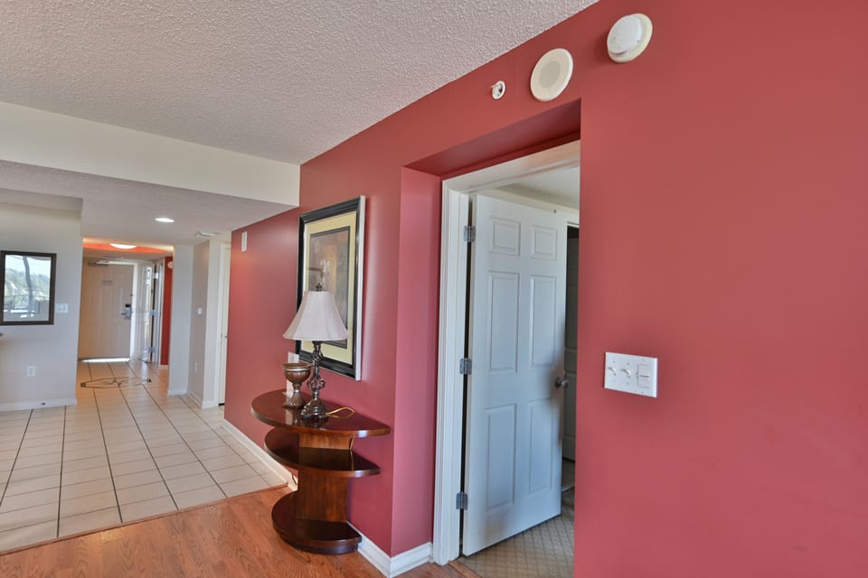 Roomy hallway connecting to the bedroom