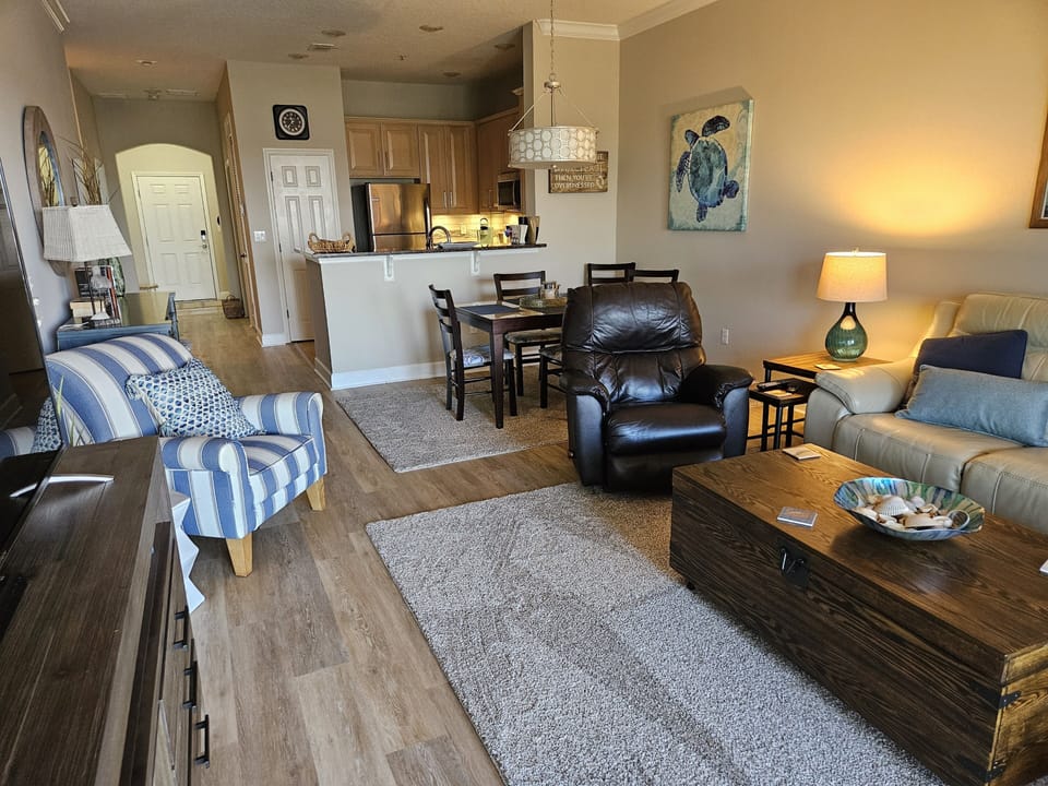 Family Room Dining and Kitchen
