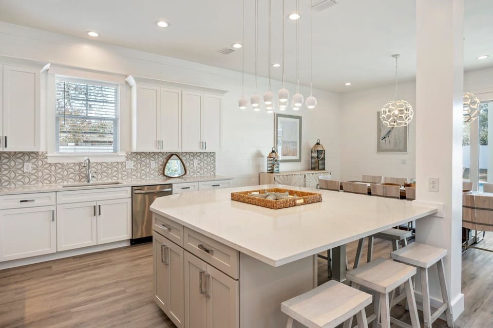 Ovation features a beautiful quartz island for grab-and-go meals!