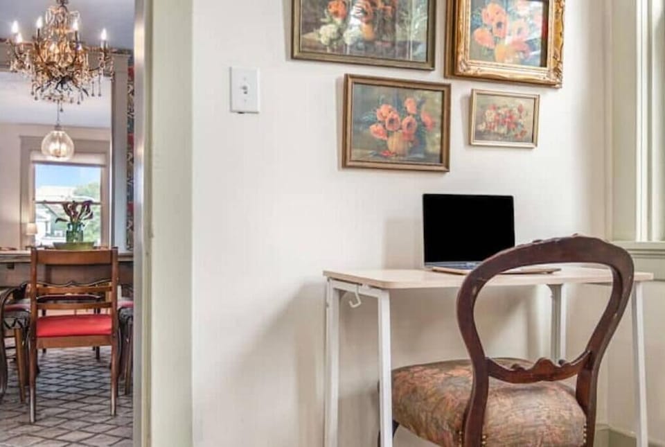 First Floor Sun Room with desk 