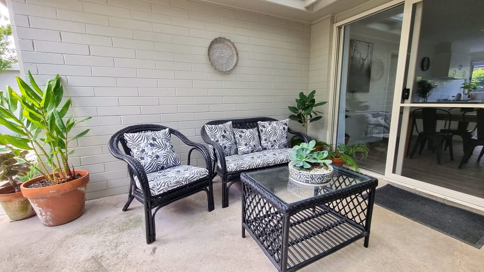 Undercover sitting area.